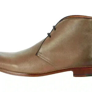 Penny Luck Visionary Falcon Gray Leather Chukka Boots Men's 9 M SAVE $89.00